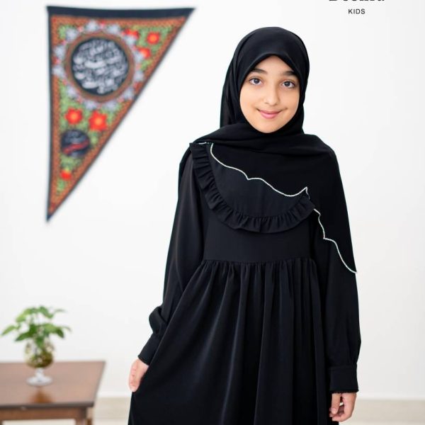 عبا دخترانه سوجان مشکی